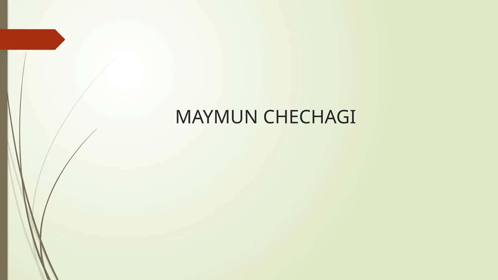 MAYMUNCHECHAGI 1