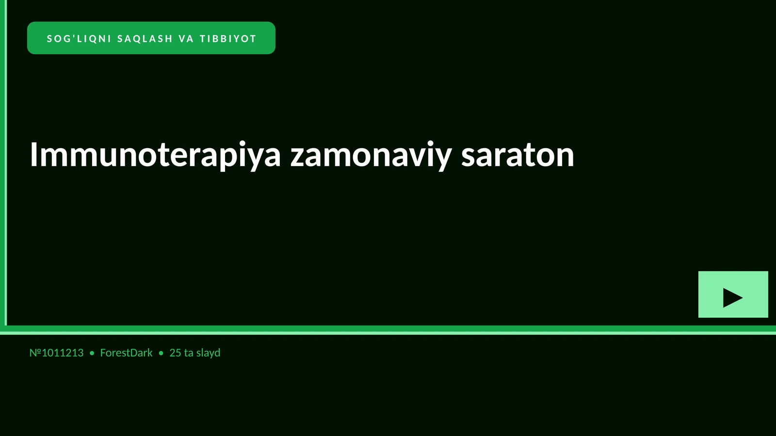 Immunoterapiya zamonaviy saraton 1