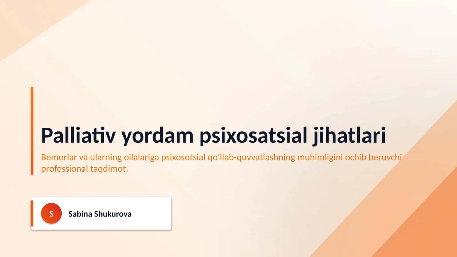 Palliativ yordam psixosatsial jihatlari 1