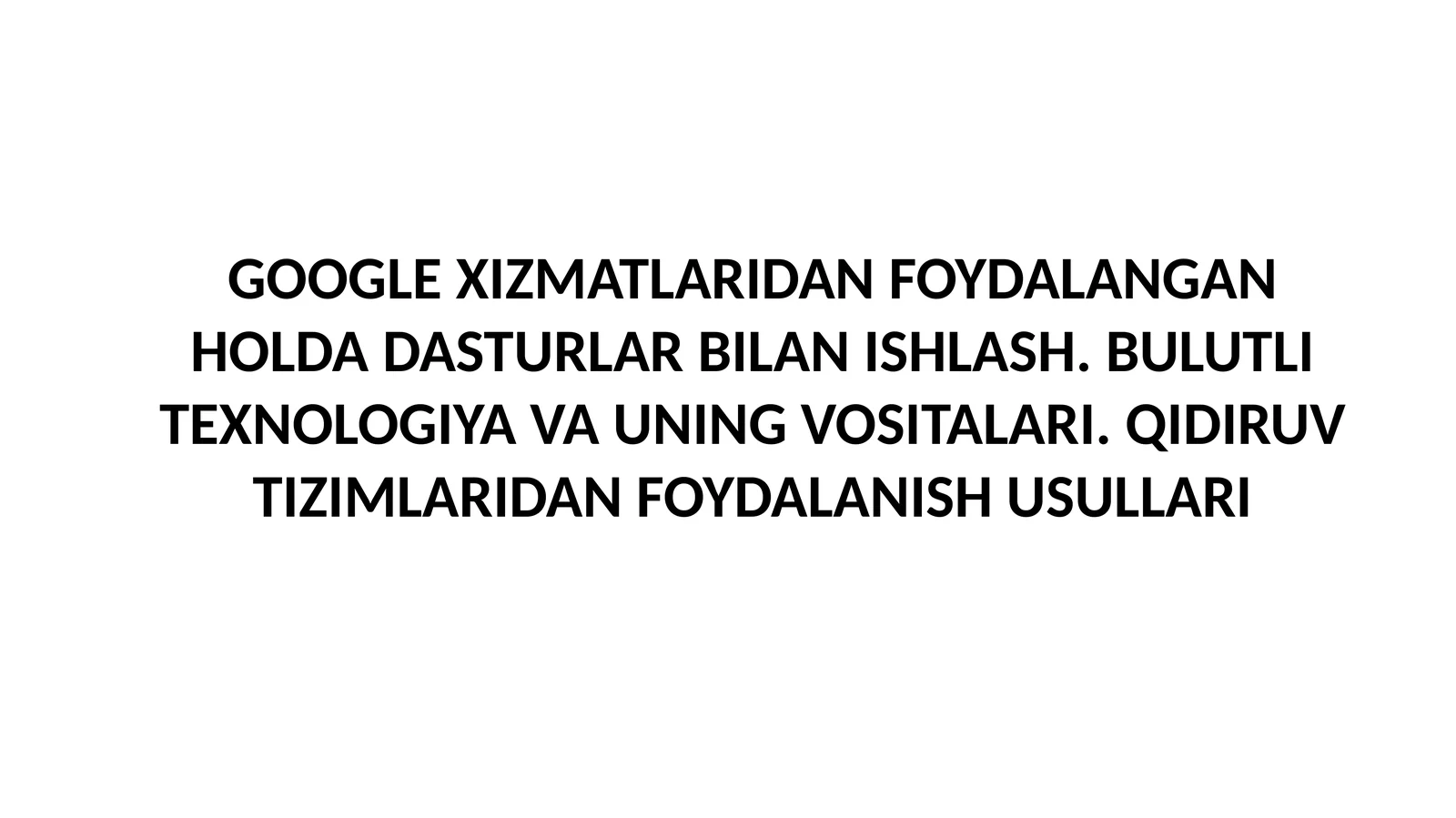 Klaviatura va kursor 1