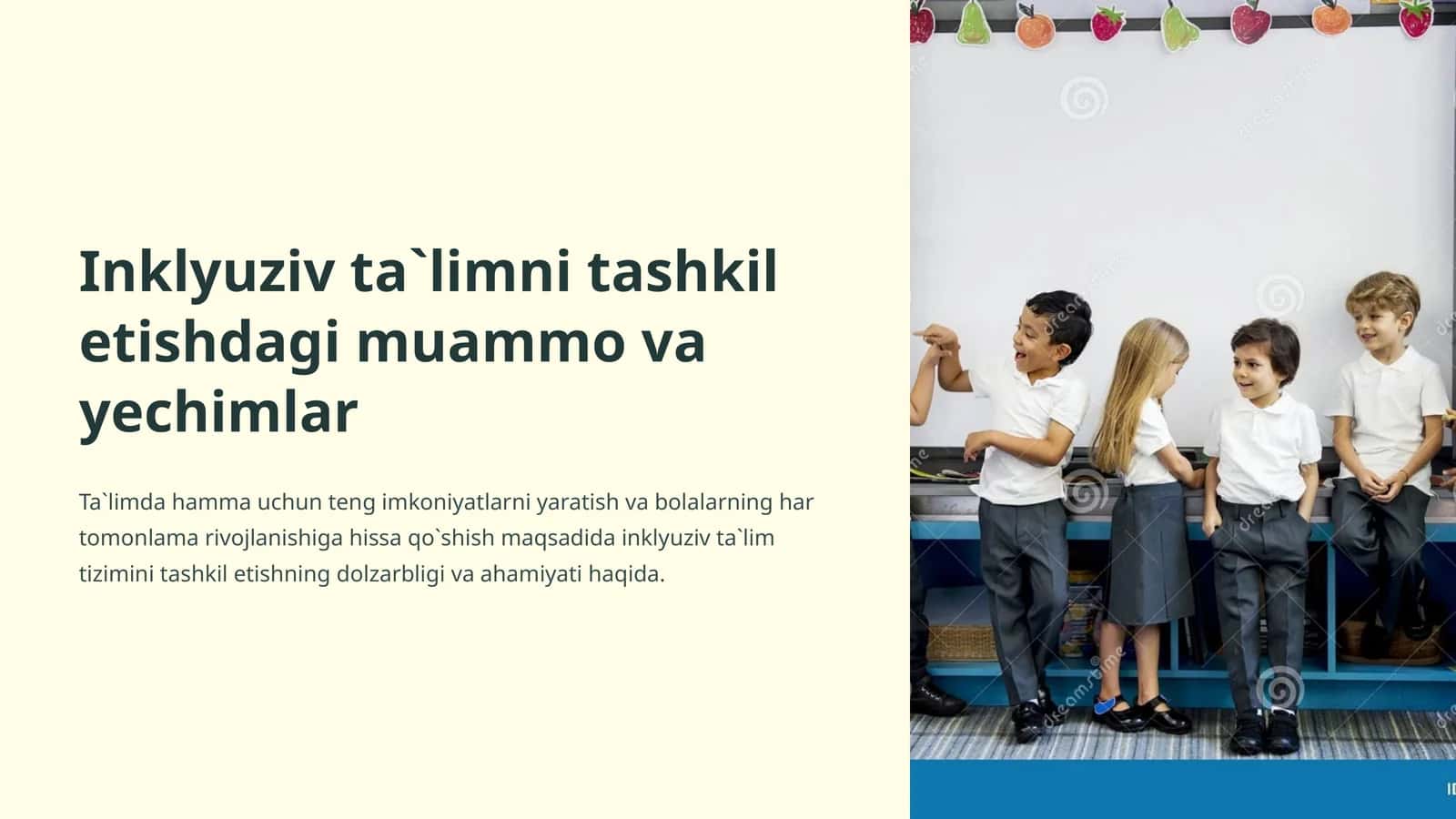 Inklyuziv ta`limni tashkil etishdagi muammo va yechimlar 1