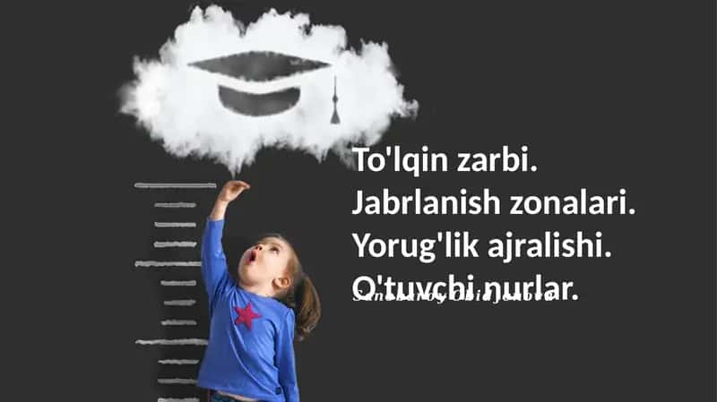 To'lqin zarbi. Jabrlanish zonalari. Yorug'lik ajralishi. O'tuvchi nurlar 1