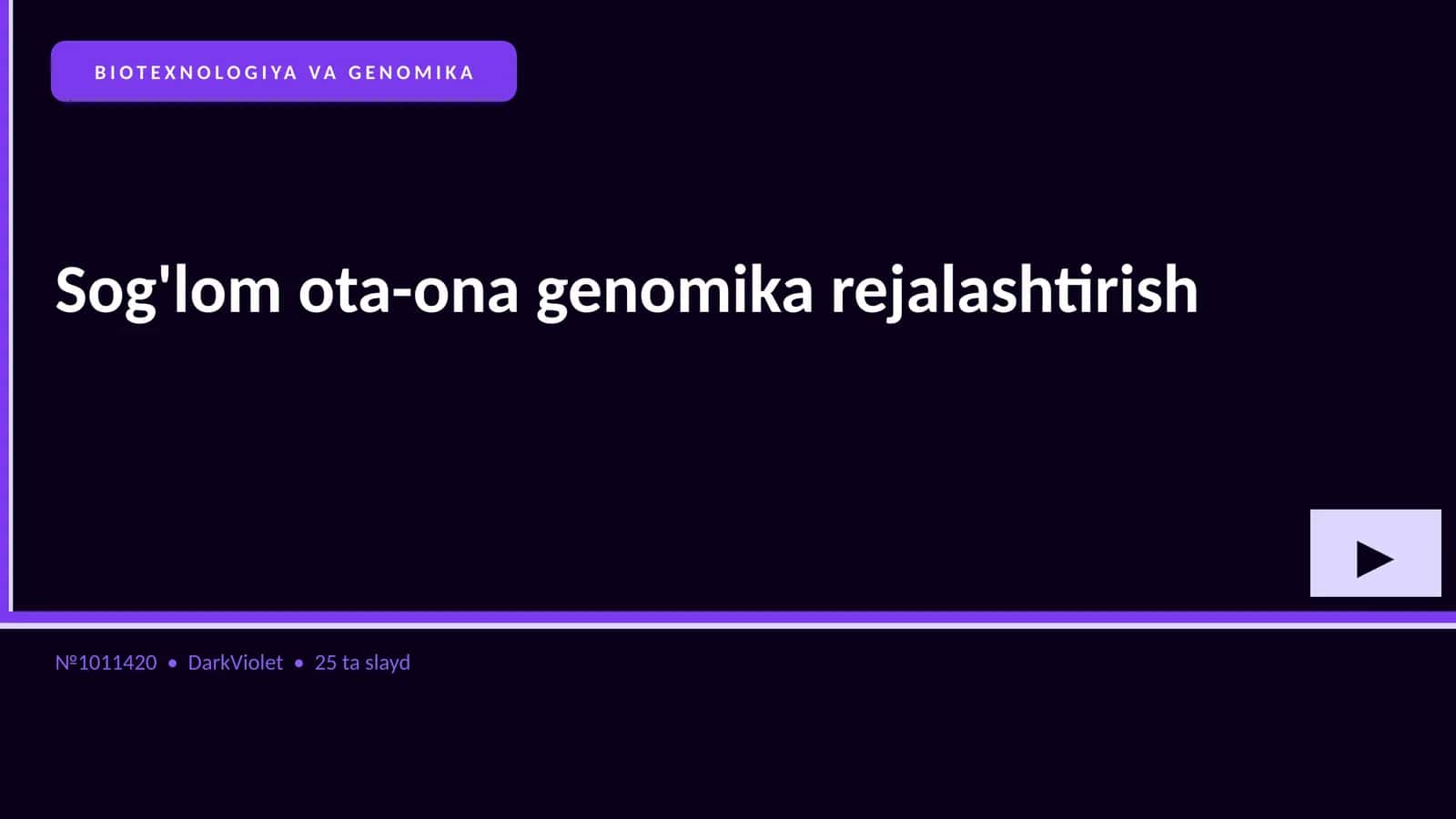 Sog'lom ota-ona genomika rejalashtirish 1