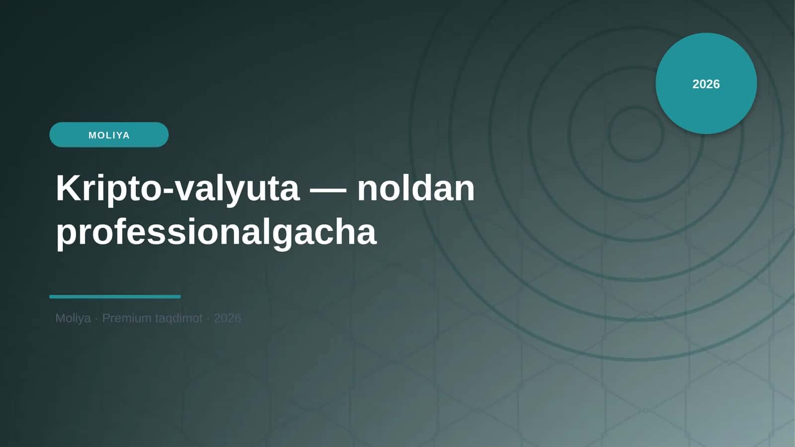 Kripto-valyuta — noldan professionalgacha 1