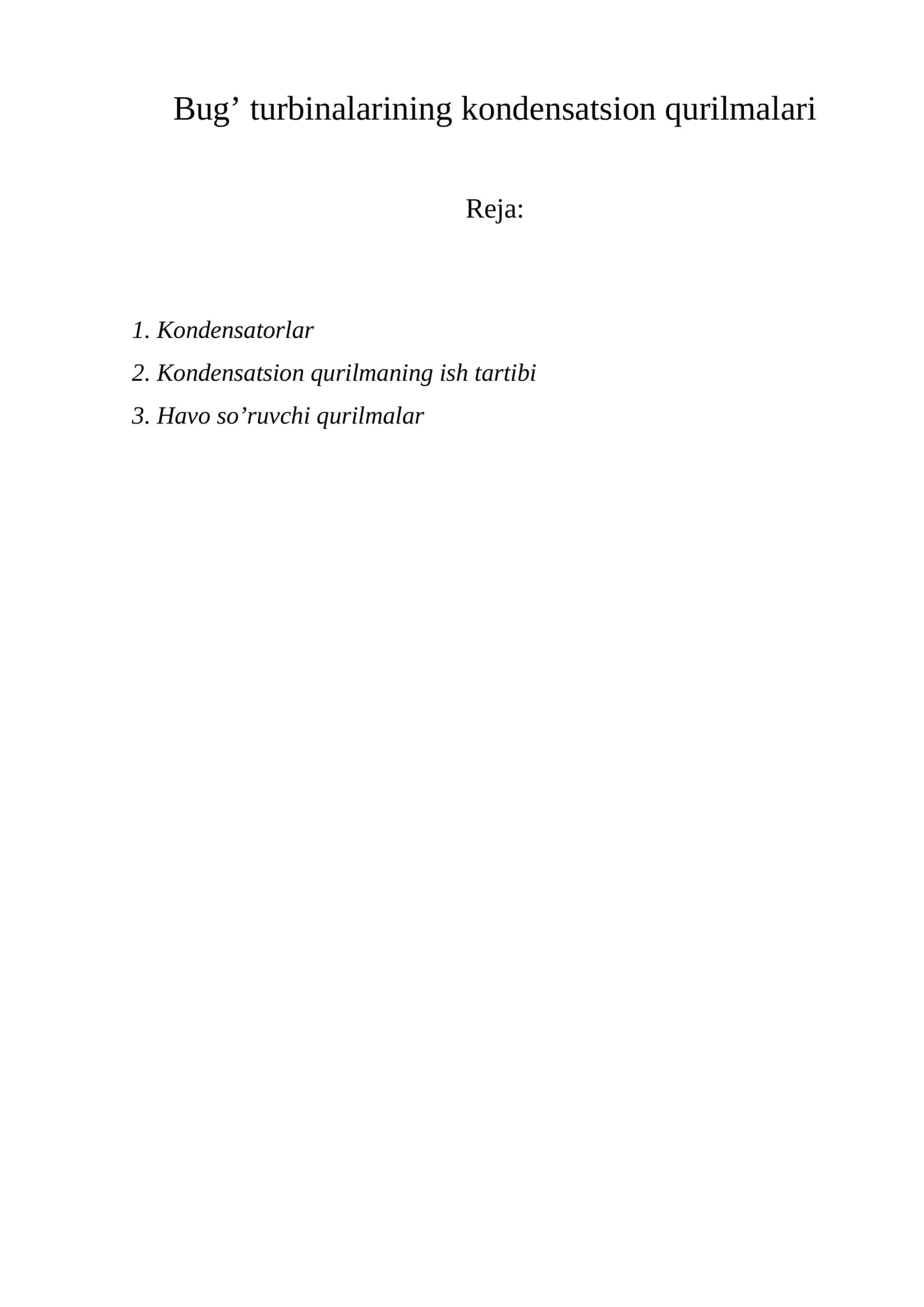 Kondensatorlar 1
