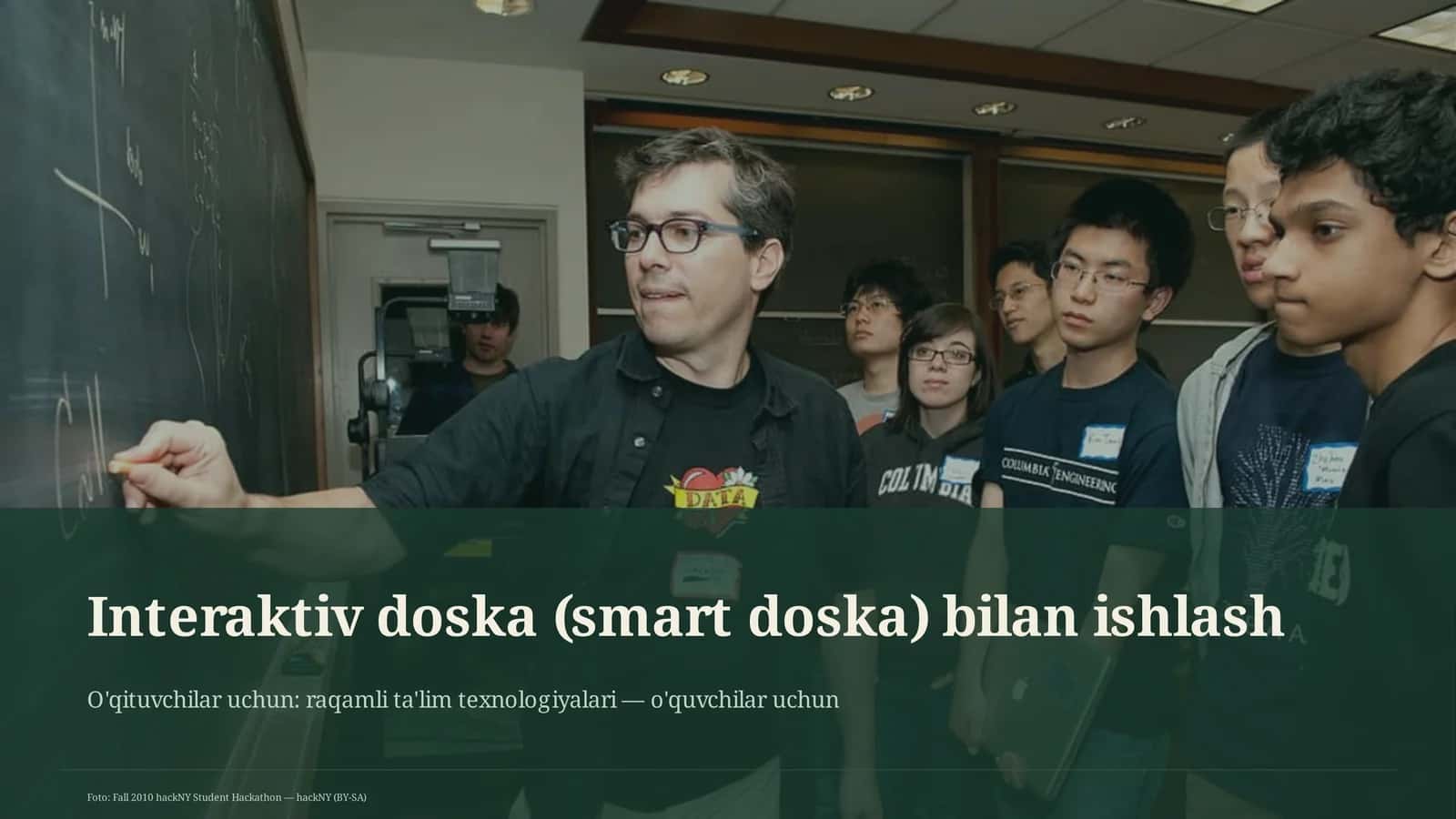 Interaktiv doska (smart doska) bilan ishlash 1