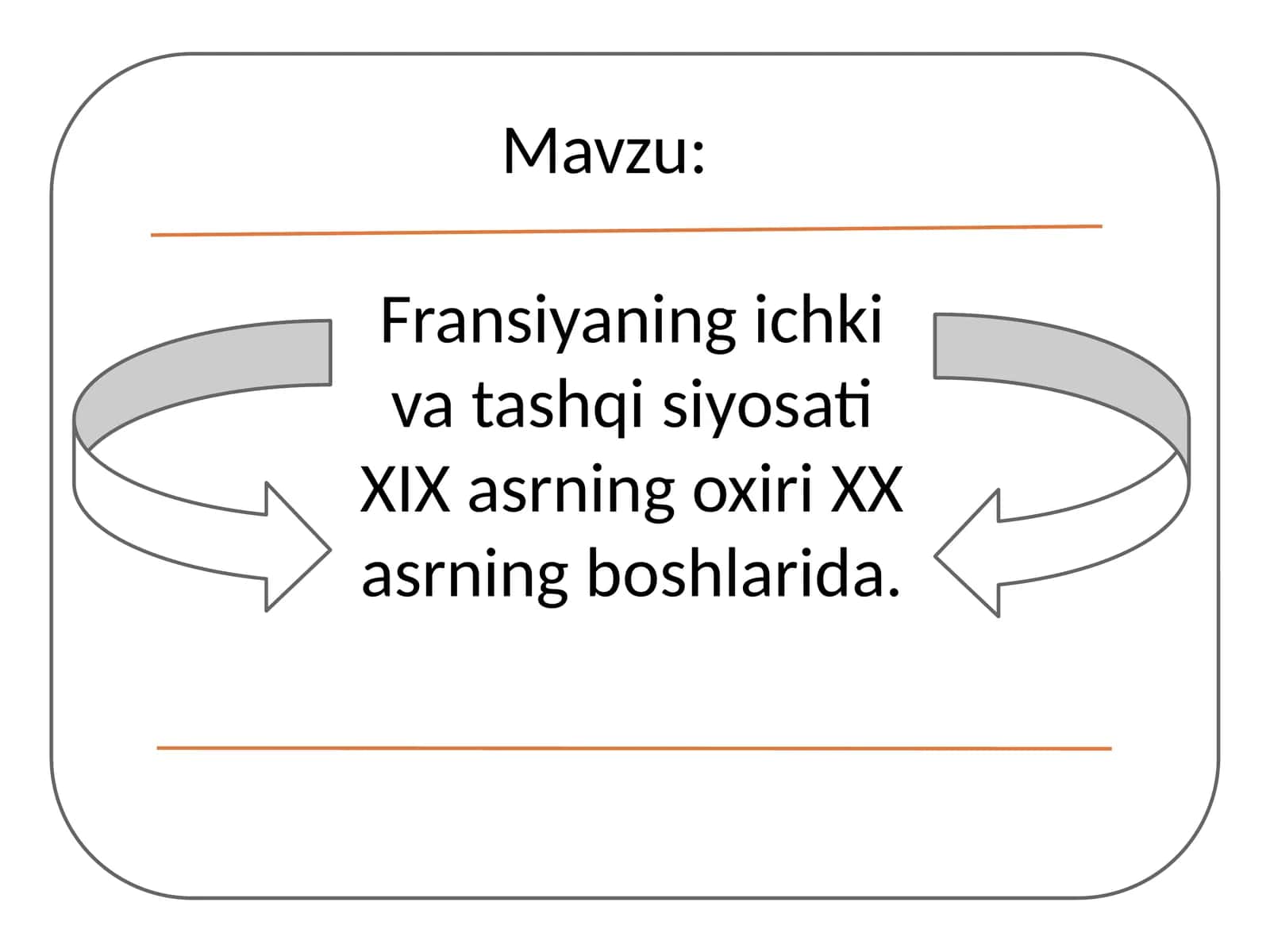 Fransiyaning ichki va tashqi siyosati XIX asrning oxiri XX asrning boshlarida. 1