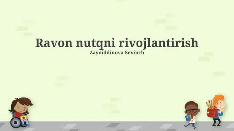 Nutqni rivojlantirish 1