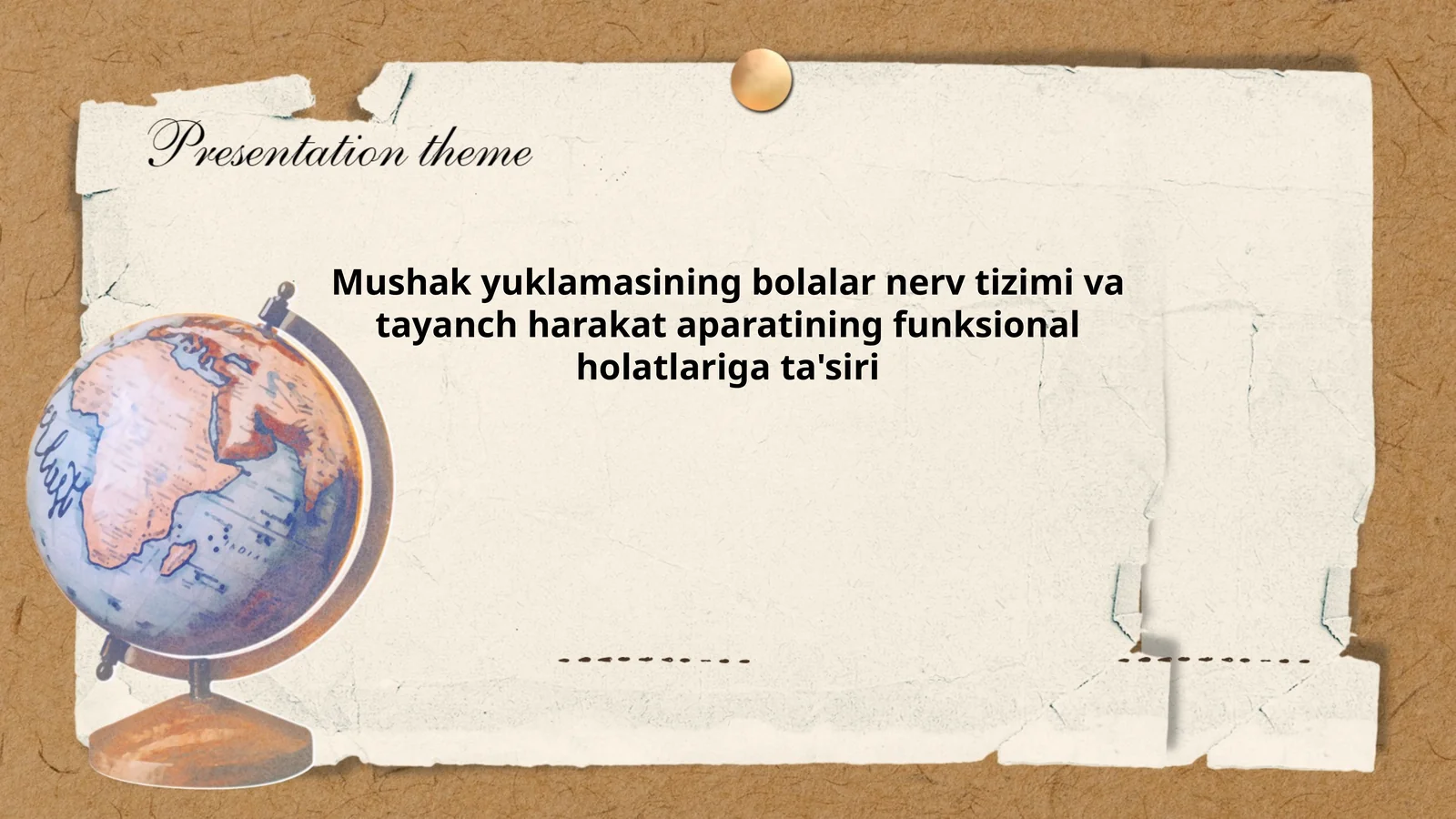 Mushak yuklamasining bolalar nerv tizimi va tayanch harakat aparatining funksional holatlariga ta'siri 1