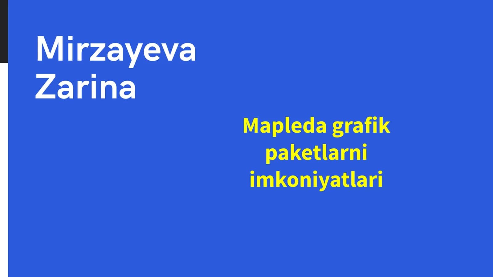 Mapleda grafik paketlarni imkoniyatlari 1