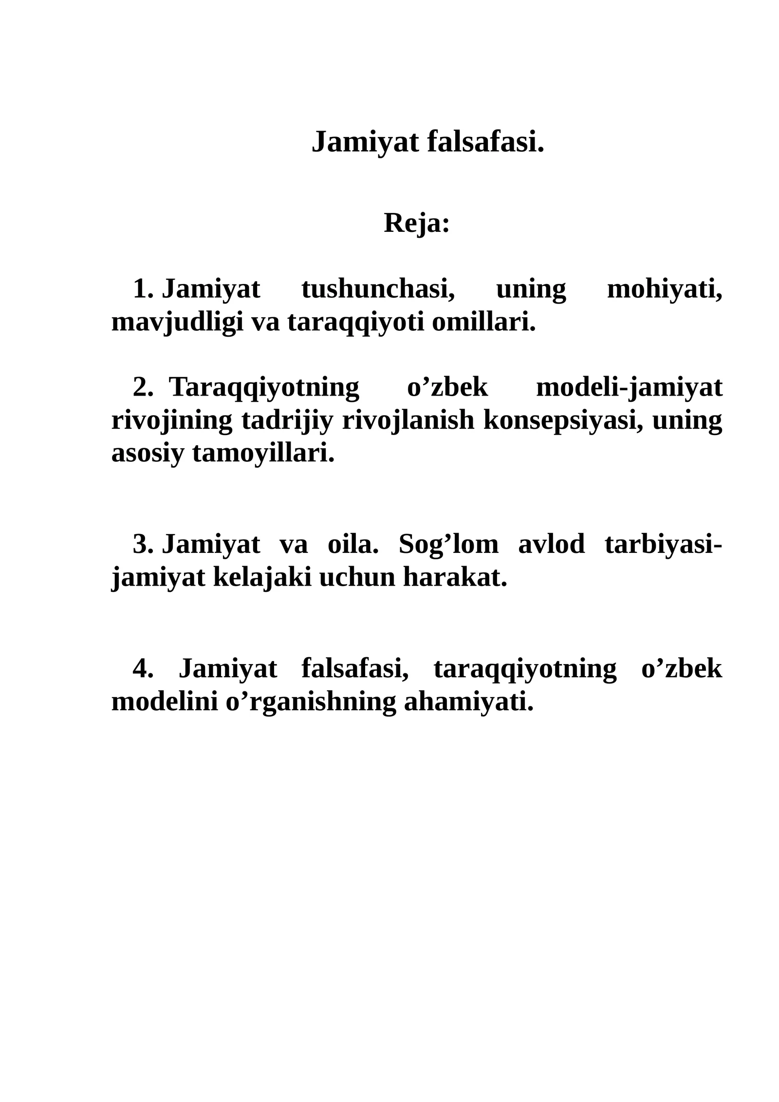 Jamiyat falsafasi 1