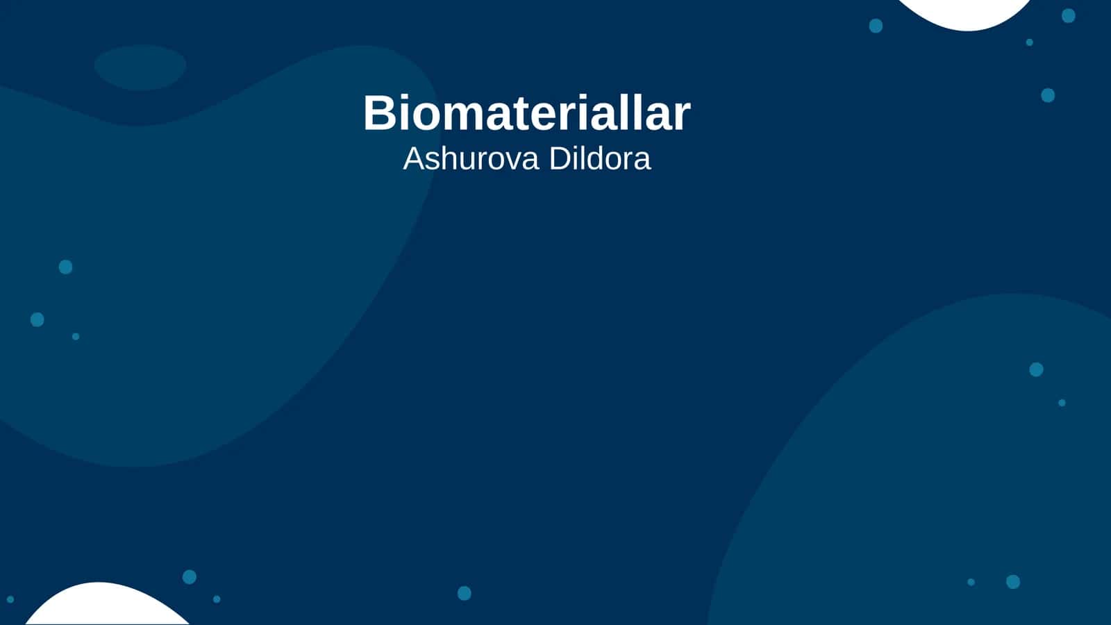 Biomateriallar 1