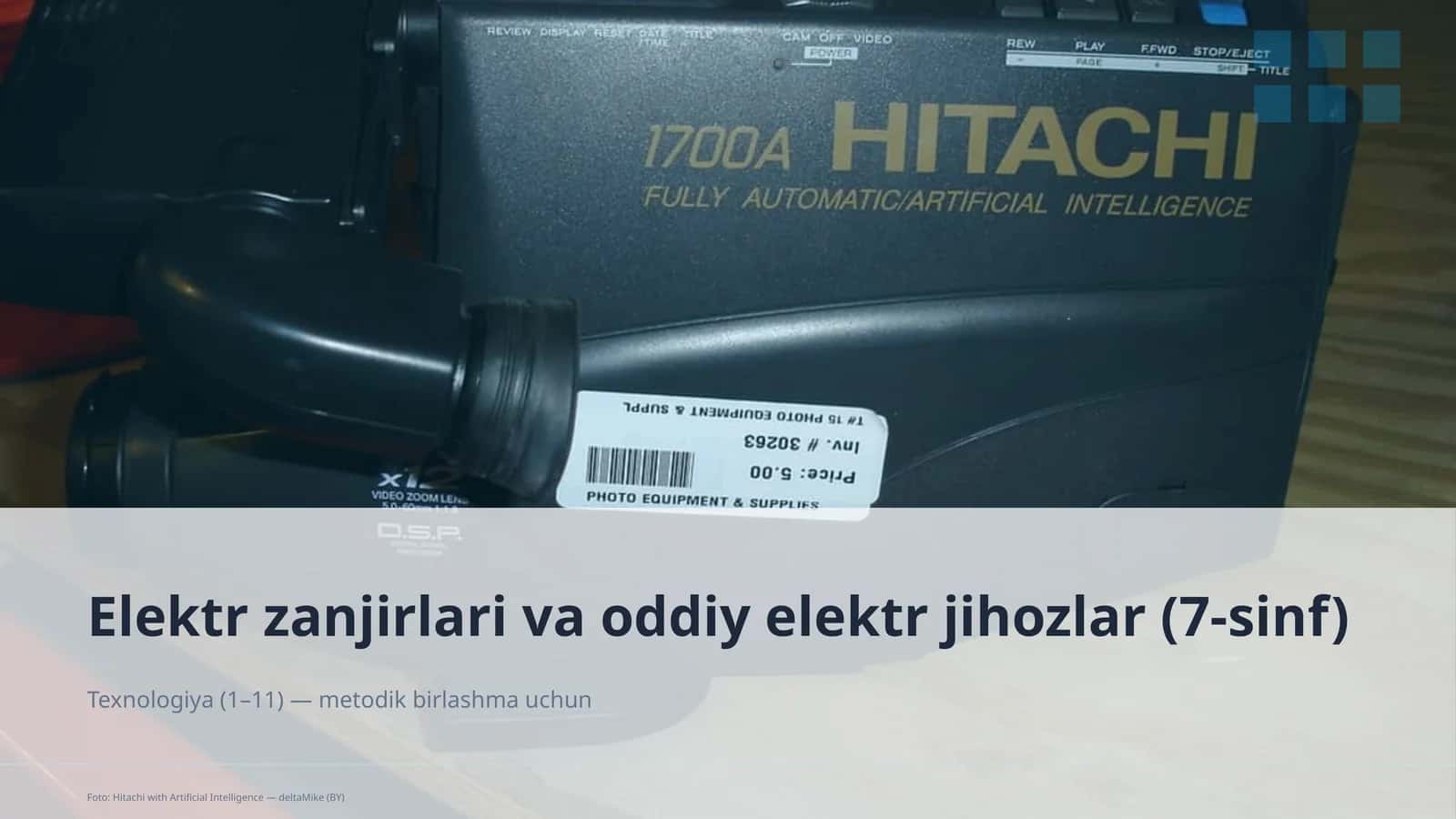 Elektr zanjirlari va oddiy elektr jihozlar (7-sinf) 1