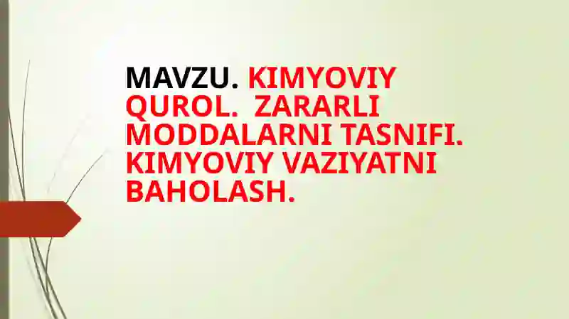 Kimyoviy Qurol