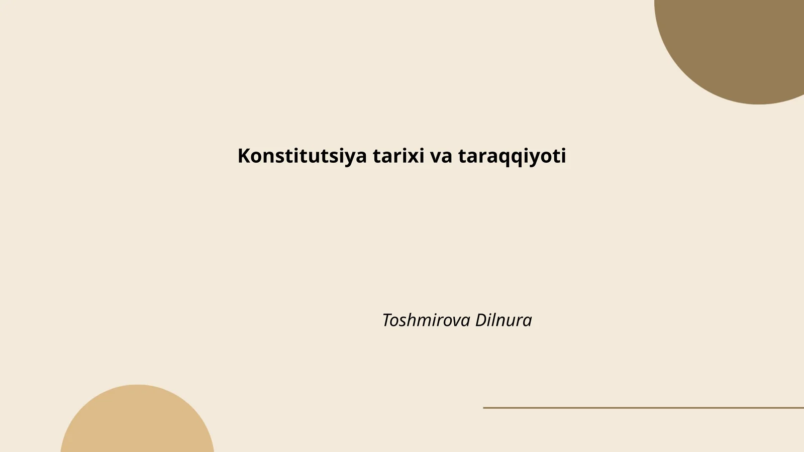 Konstitutsiya tarixi va taraqqiyoti 1