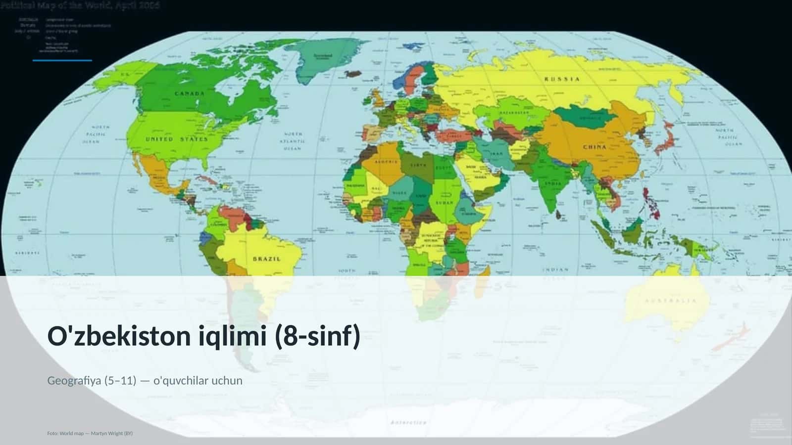 O'zbekiston iqlimi (8-sinf) 1