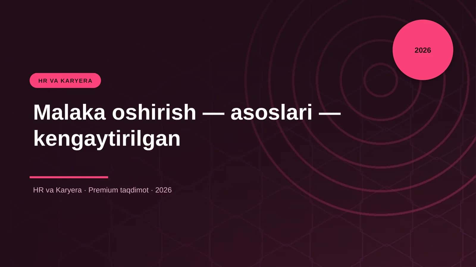 Malaka oshirish — asoslari — kengaytirilgan 1