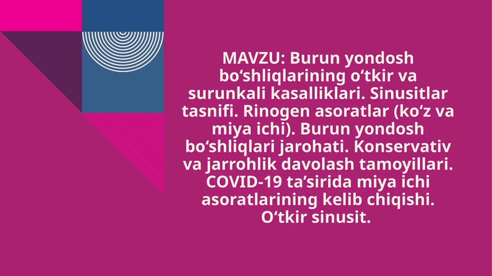 O‘tkir sinusit 1