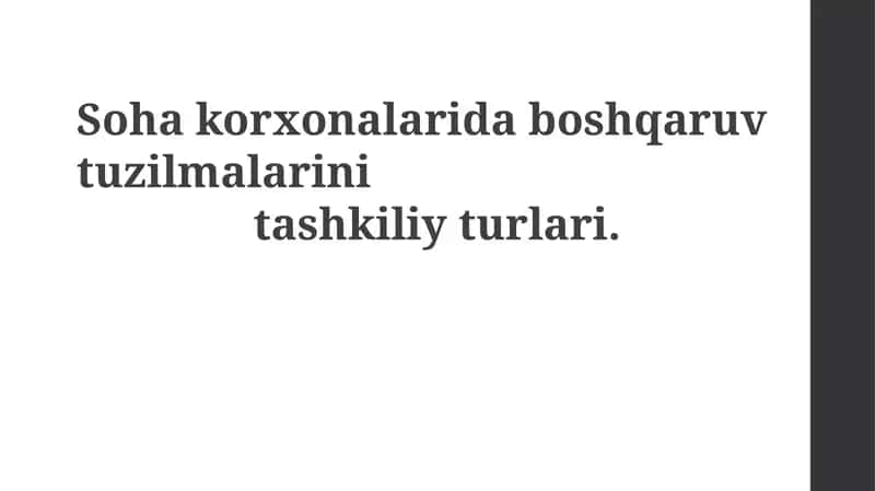 Filial Korxonalarda Boshqaruv Tuzilmalari 1