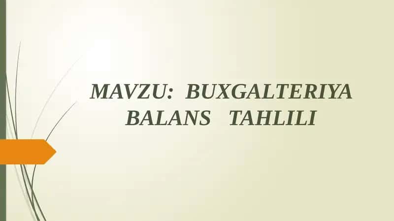BUXGALTERIYA BALANS   TAHLILI 1