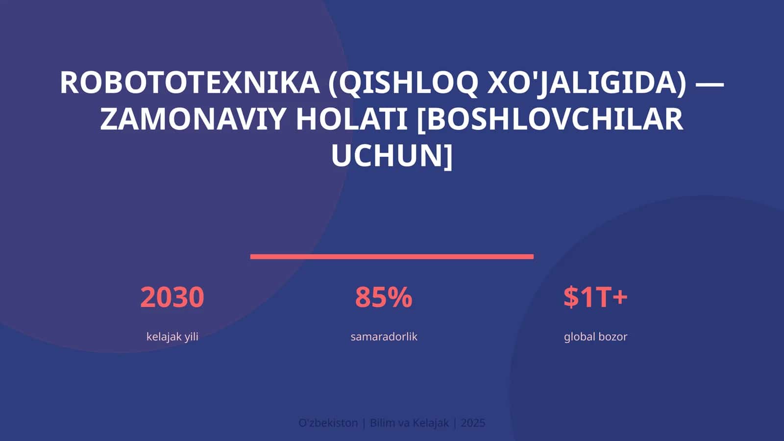 Robototexnika (qishloq xo'jaligida) — zamonaviy holati [boshlovchilar uchun] 1