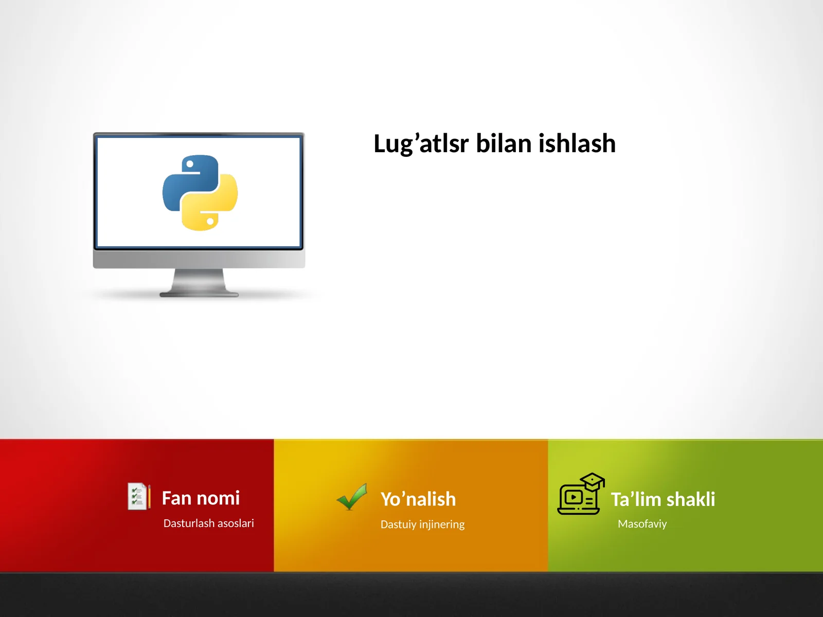 Lug’atlsr bilan ishlash 1