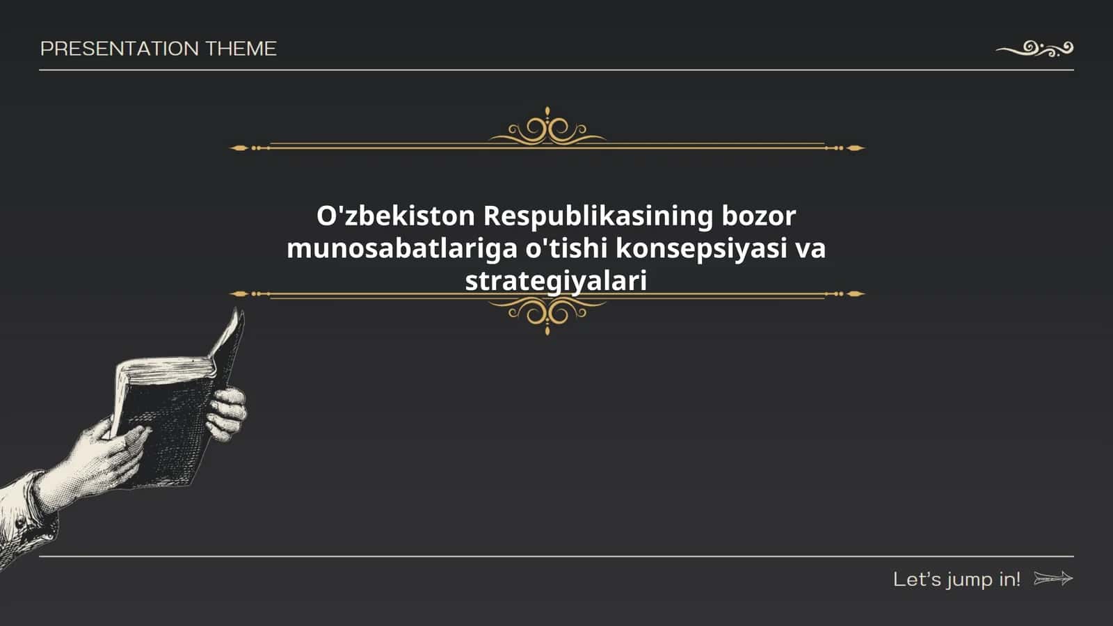 O'zbekiston Respublikasining bozor munosabatlariga o'tishi konsepsiyasi va strategiyalari 1