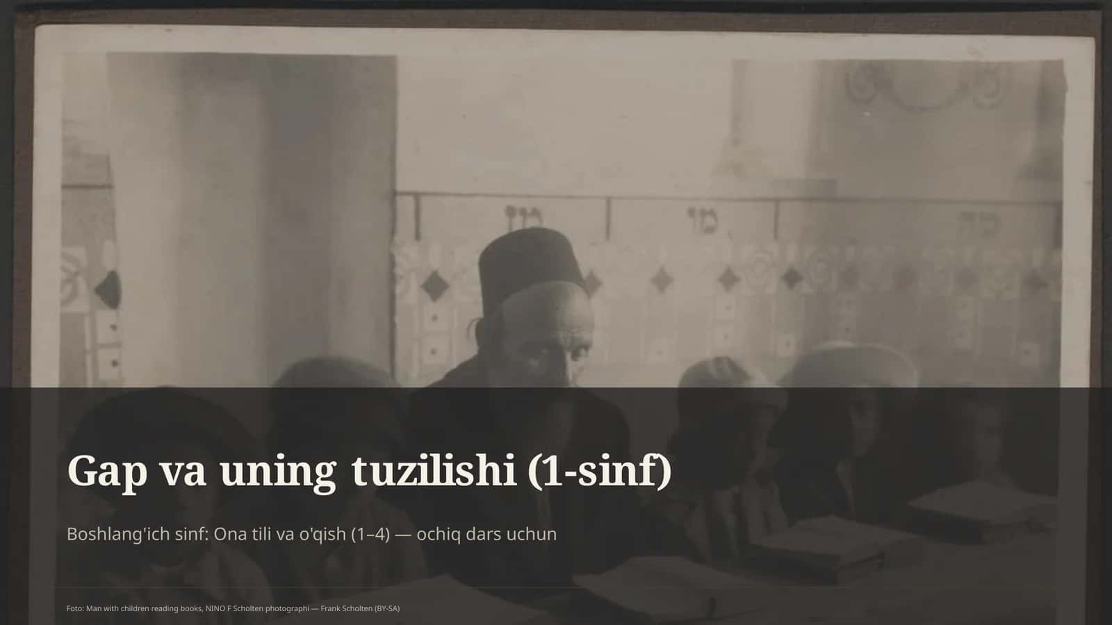 Gap va uning tuzilishi (1-sinf) 1