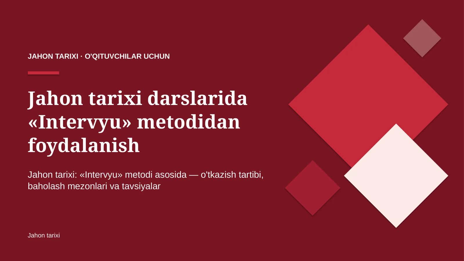 jahon tarixi darslarida intervyu metodidan foydalanish 9127 1