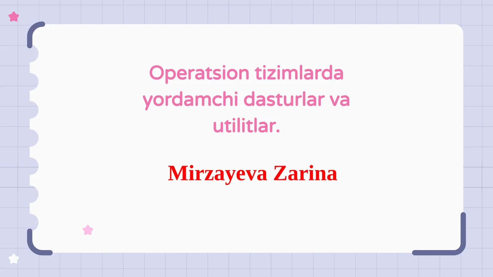 Operatsion tizimlarda yordamchi dasturlar va utilitlar 1