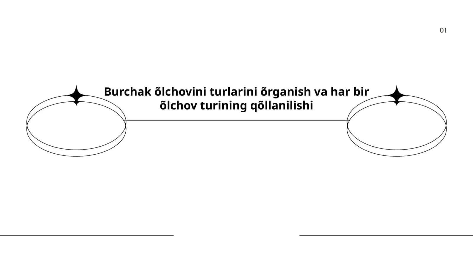 Burchak õlchovini turlarini õrganish va har bir õlchov turining qõllanilishi 1