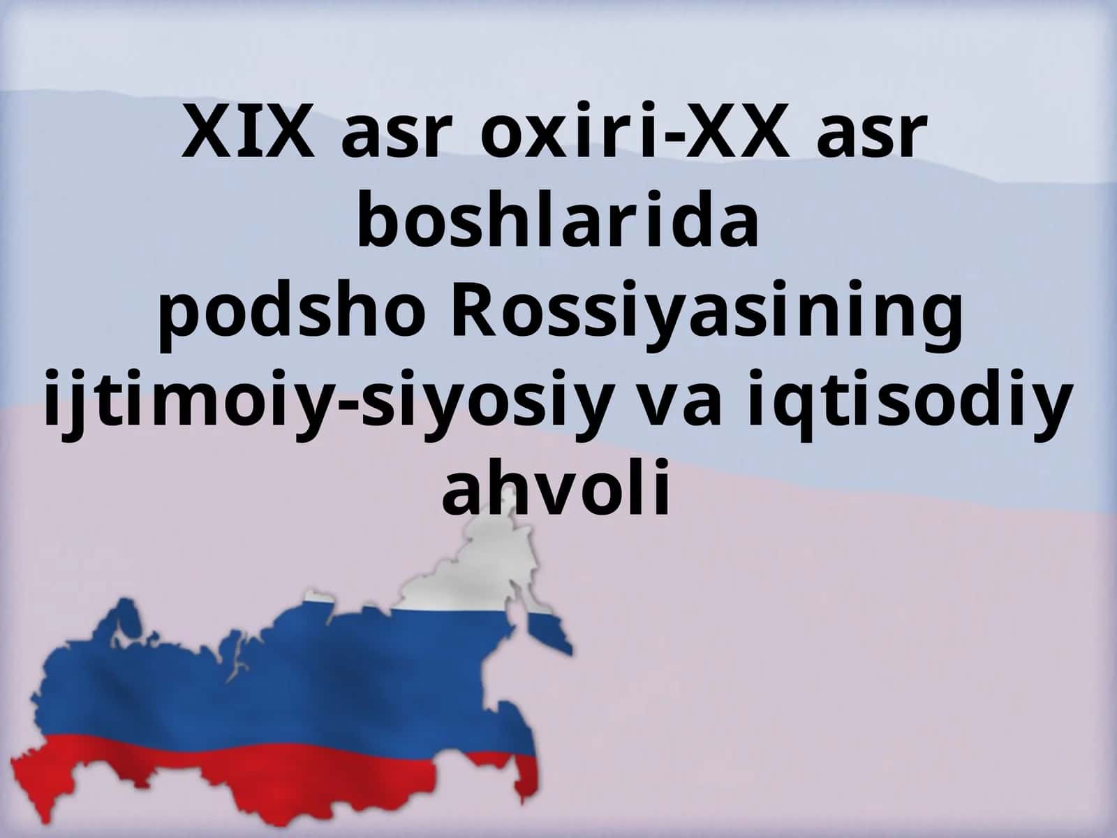 Podsho hokimiyati Rossiyada 1