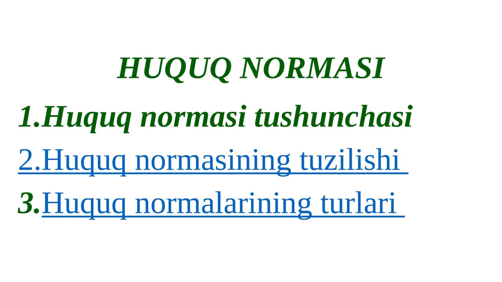 HUQUQ NORMASI 1