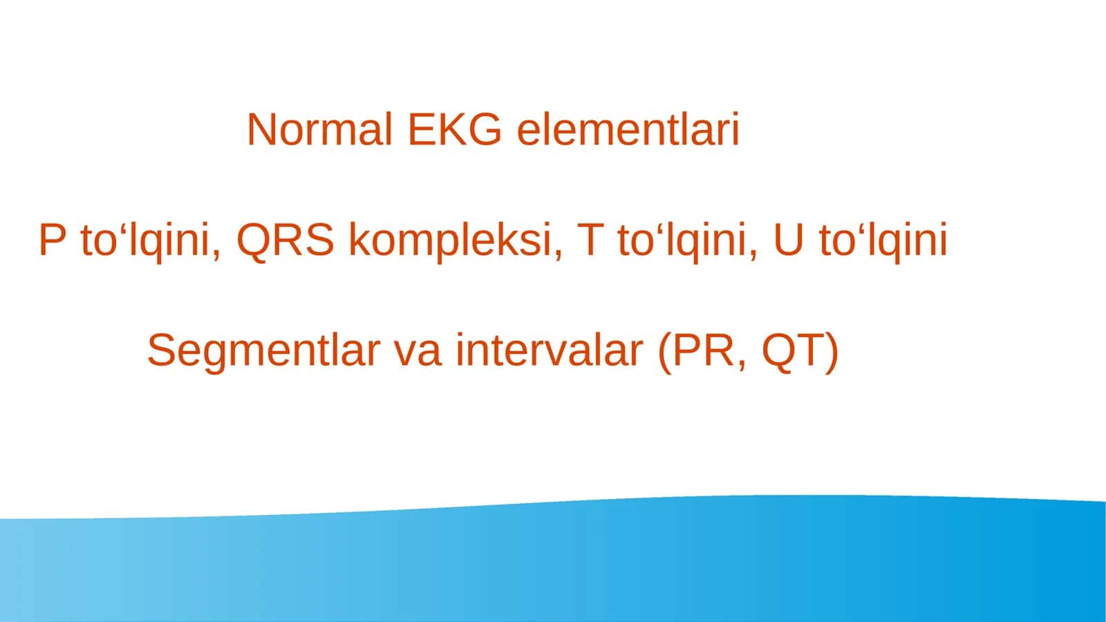 Elektrokardiogramma 1