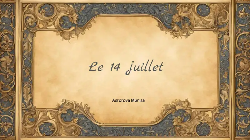 Le 14 juillet 1