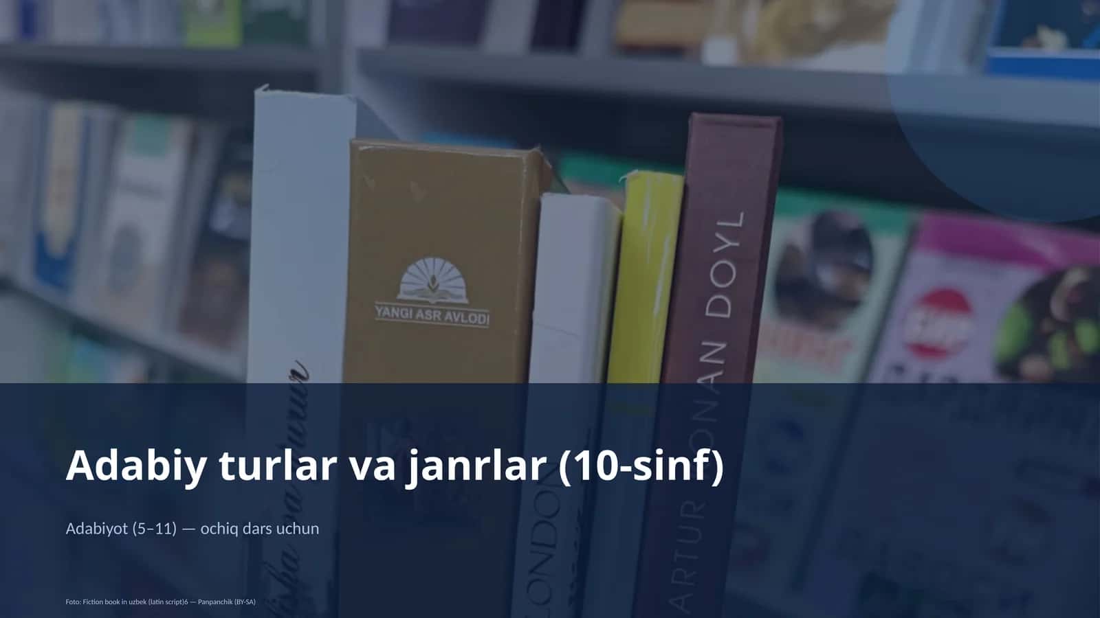 Adabiy turlar va janrlar (10-sinf) 1