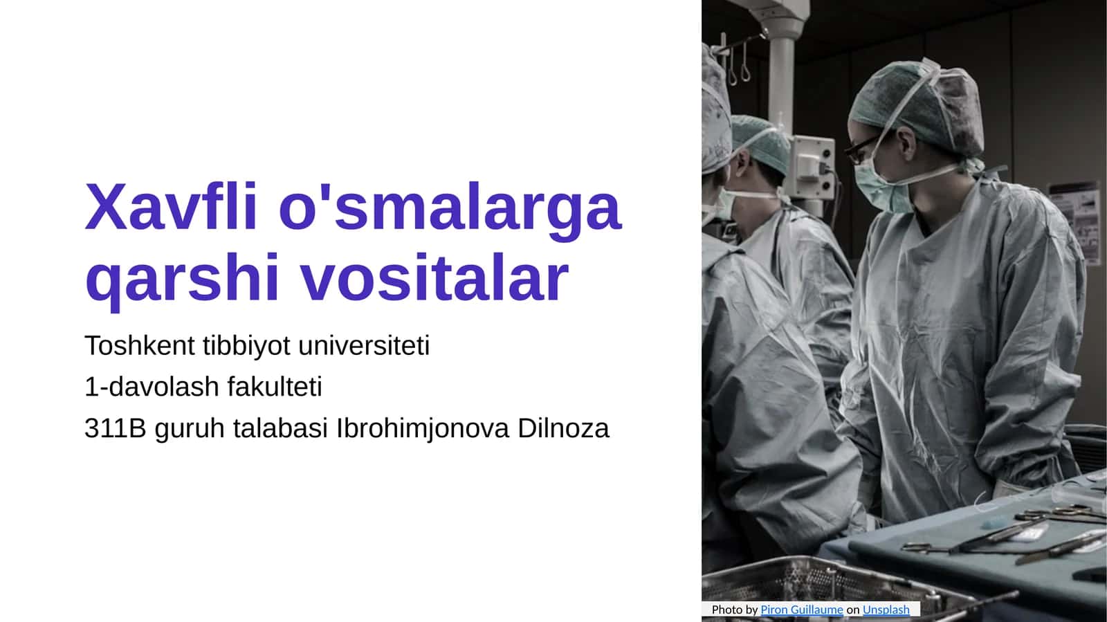 Xavfli o'smalarga qarshi vositalar 1