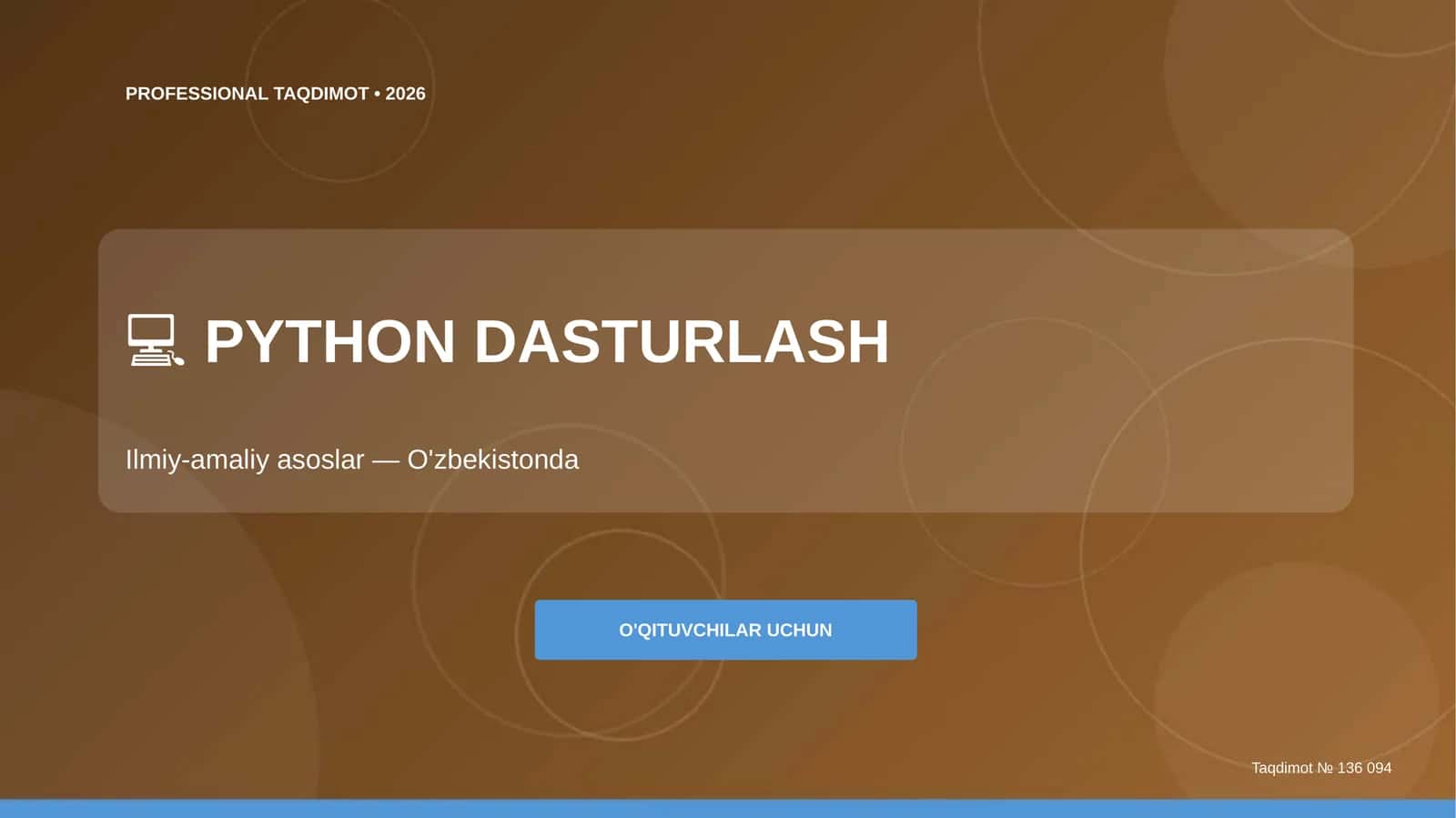 Python Dasturlash 1