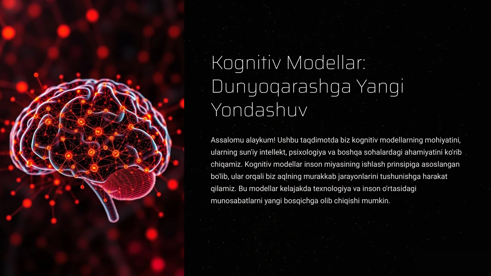 Kognitiv Modellar: Dunyoqarashga Yangi Yondashuv 1