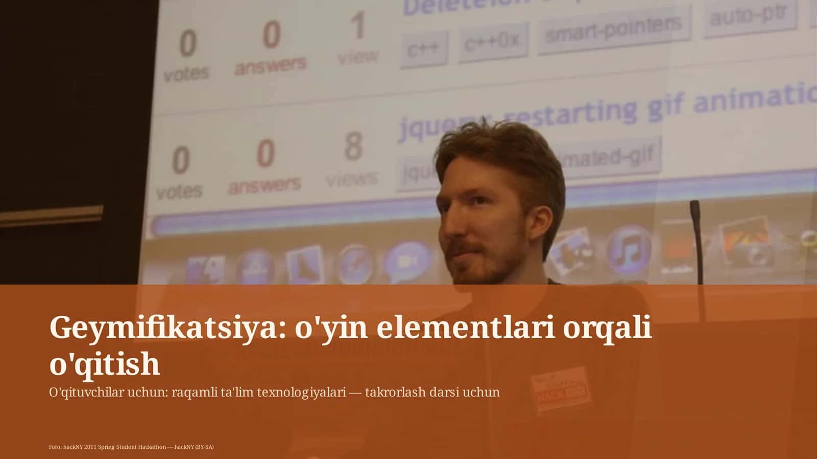 Geymifikatsiya: o'yin elementlari orqali o'qitish 1