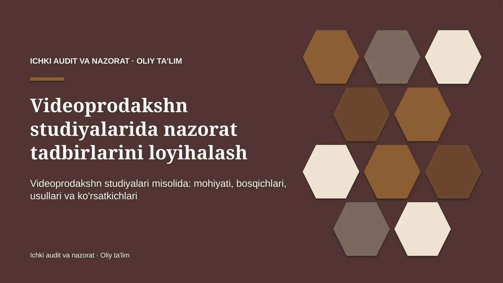 videoprodakshn studiyalarida nazorat tadbirlarini loyihalash 2354 1
