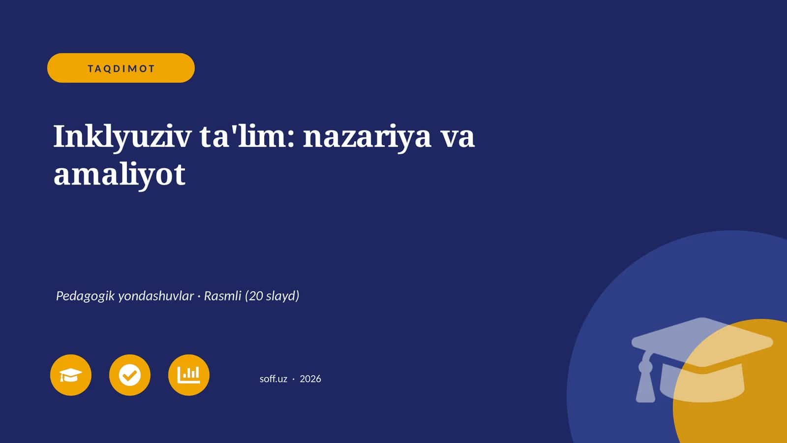 Inklyuziv ta'lim: nazariya va amaliyot 1
