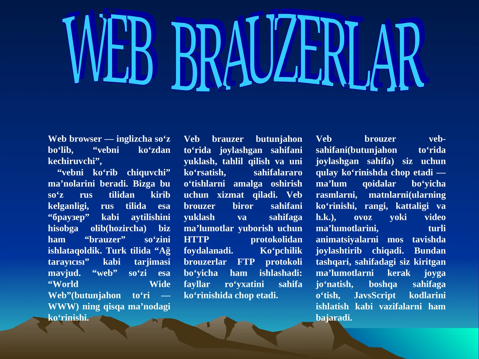Veb brauzerlar 1