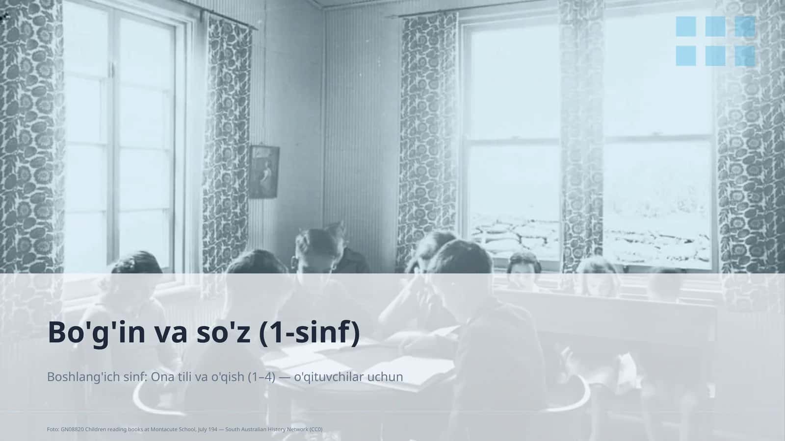 Bo'g'in va so'z (1-sinf) 1