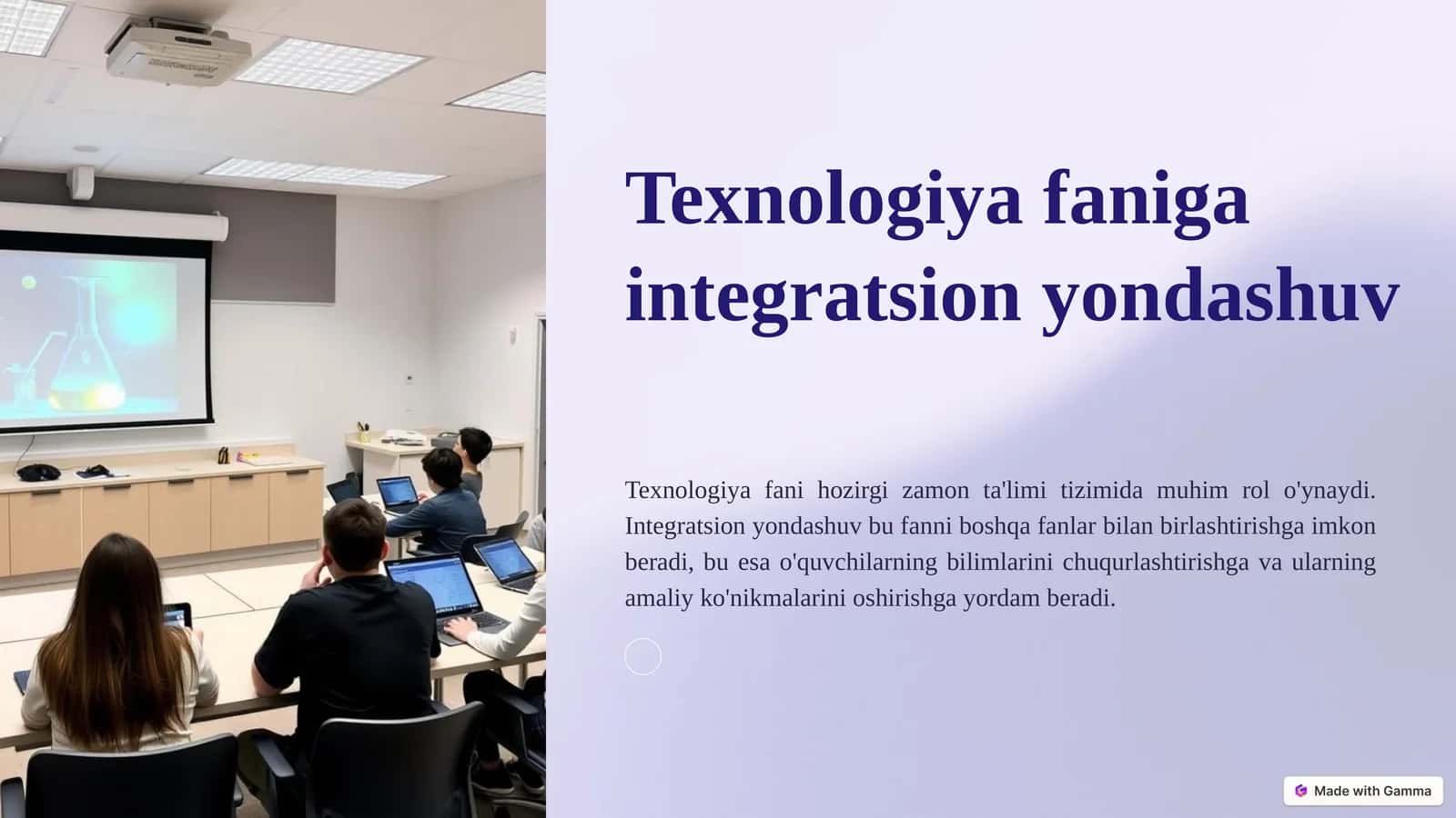 Texnologiyafanigaintegratsionyondashuv 1