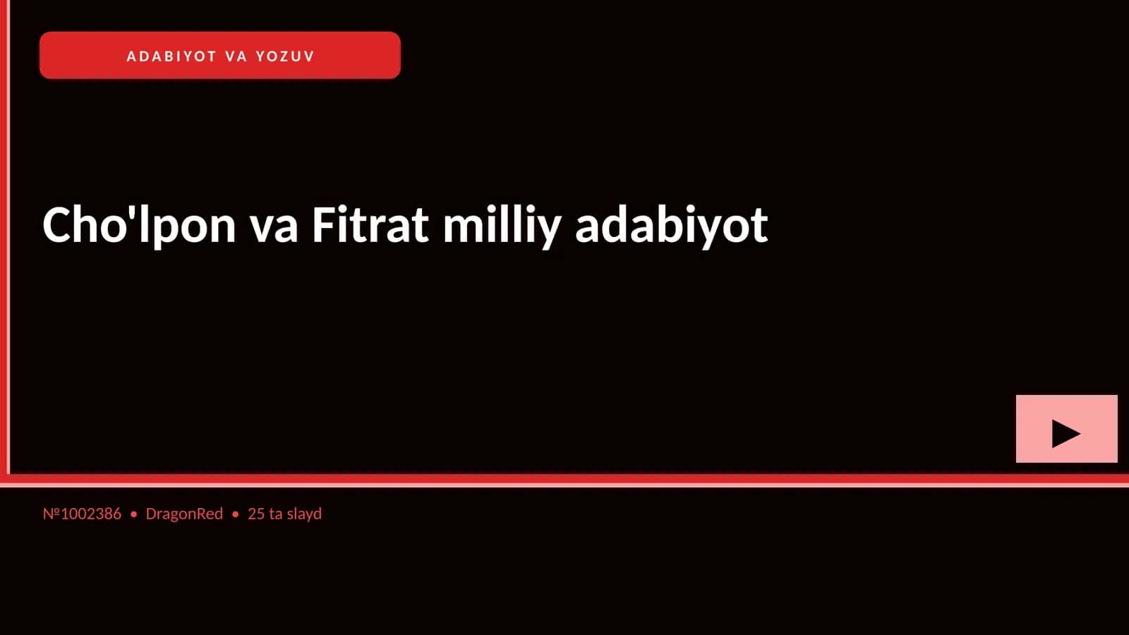 ADABIYOT VA YOZUV 1