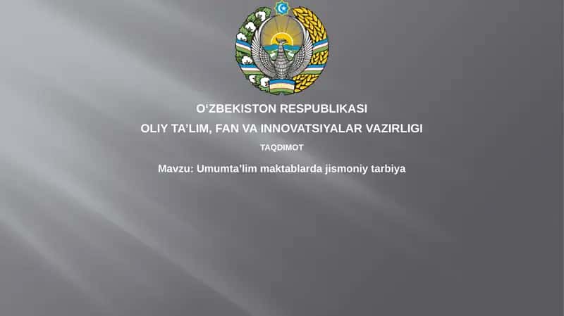 Umumta’lim maktablarida jismoniy tarbiya 1