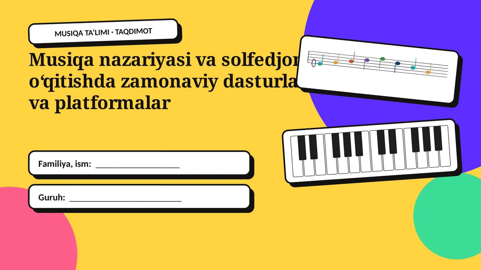 MUSIQA TA’LIMI 1