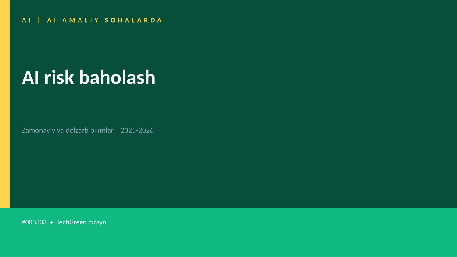 AI risk baholash 1