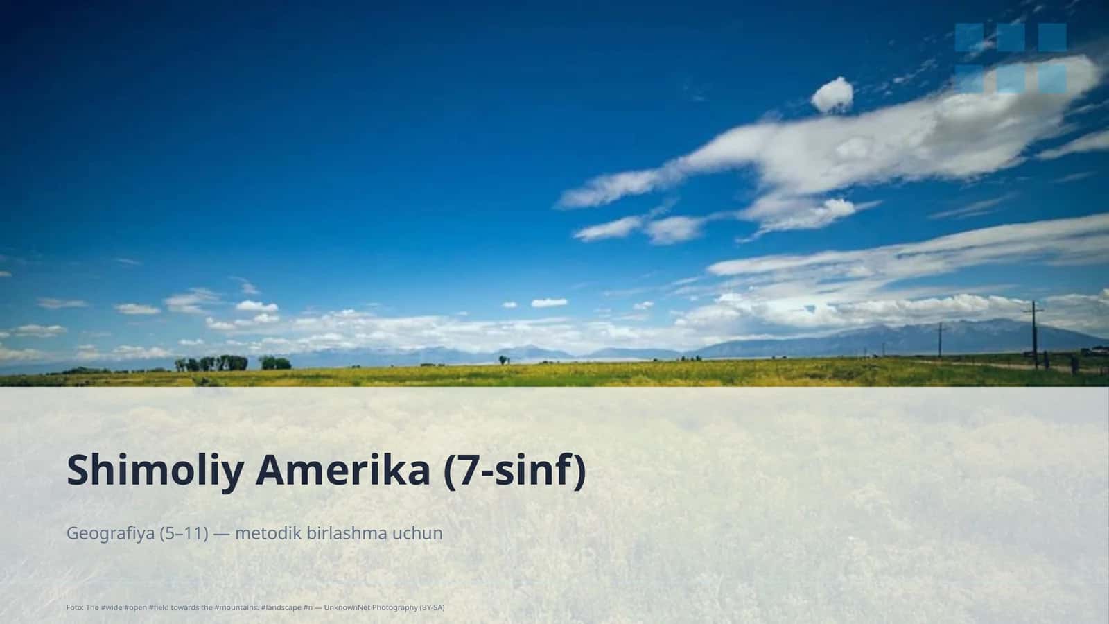 Shimoliy Amerika (7-sinf) 1